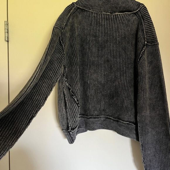 Lennox Cardi- Acid Wash Cardigan - Picture 11 of 13